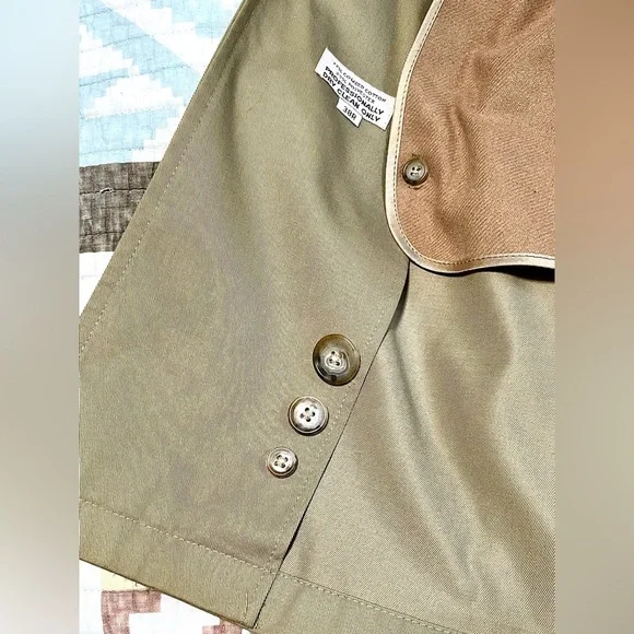 Vintage Austin Reed Tan Regent Street Trench Coat London Heritage 1970s Men 38R